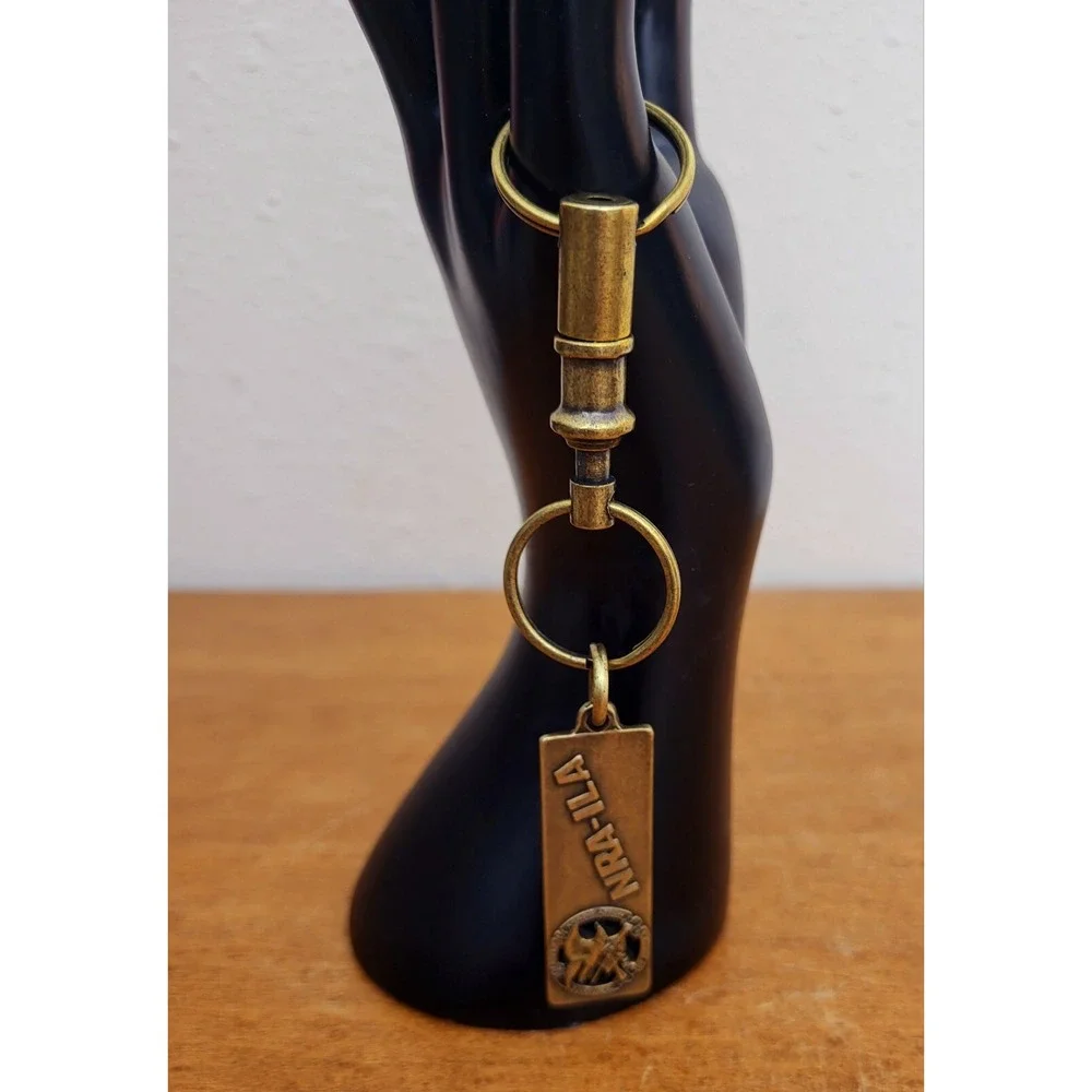 Vintage NRA-ILA Brass Quick Release Keychain National Rifle Association‎ USA NRA